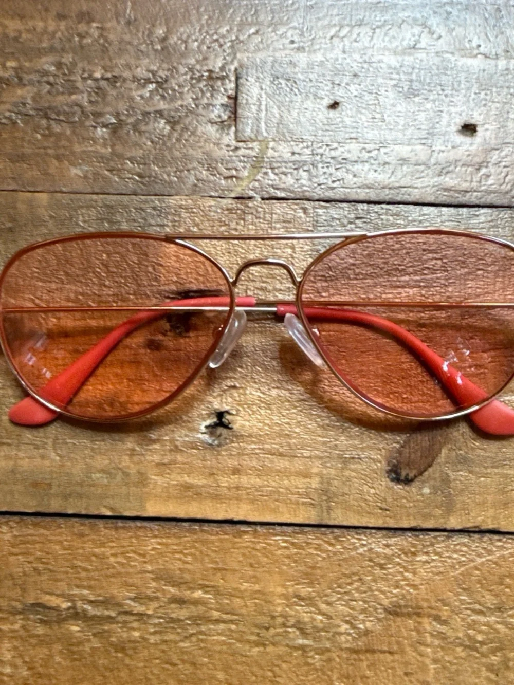 CADDIS gold aviator readers. With Rose  lens, +1 reader lens MABUHAY  $140 MSRP
